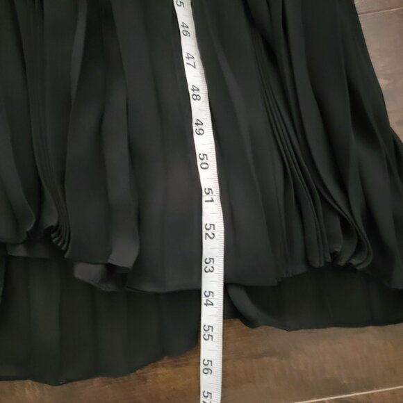 NEW Milly Kora Dress Maxi Womens 12 Pleated Halter Backless Black Retail $595 - Picture 8 of 11